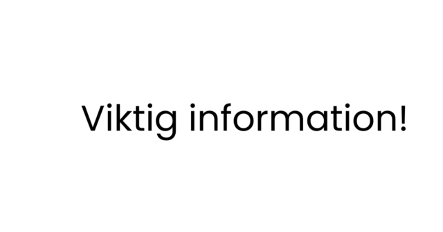 Nedervåning uthyrd pga val 24/8-14/9